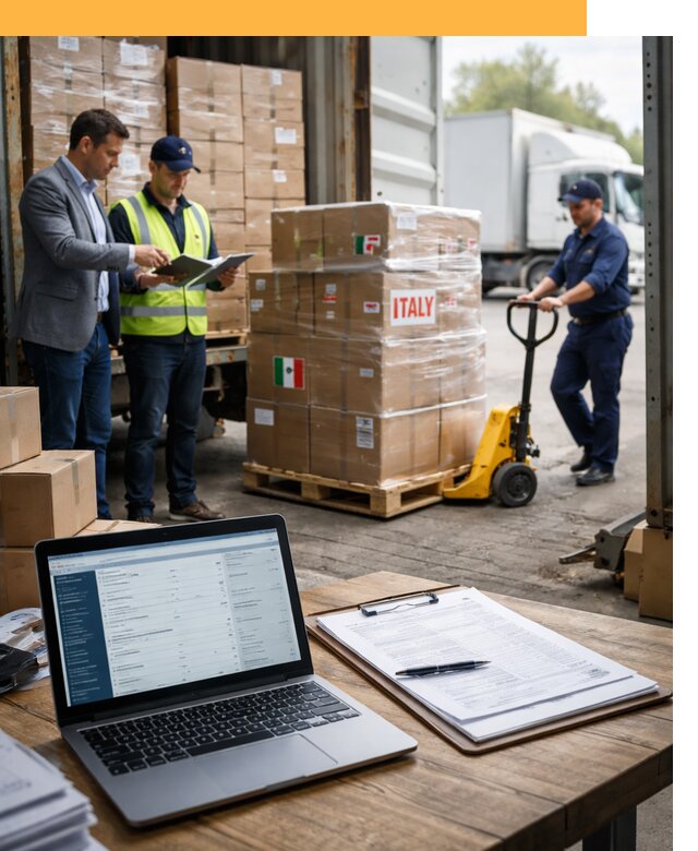 Доставка грузов из Италии: морские и авиаперевозки от 18457