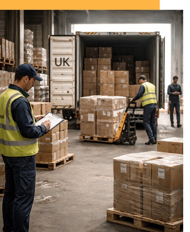 Доставка грузов из Великобритании с таможенным оформлением от 12818