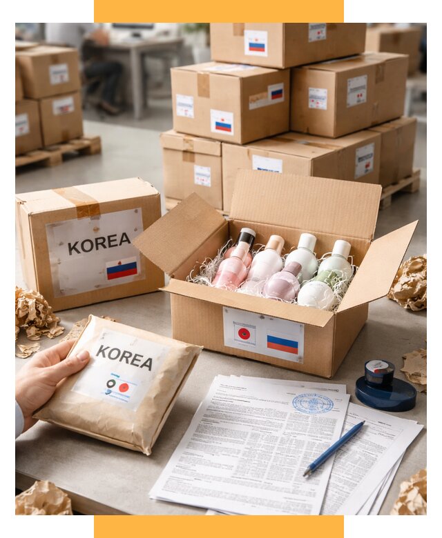 Доставка косметики из Кореи от 8716 р. под ключ | СетСервис-Жлз