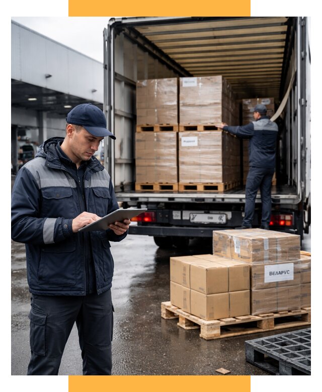 Доставка грузов из Беларуси от 15381 р. логистика СетСервис-Жлз