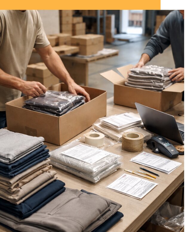 Перевозка одежды по миру от 7691 руб. с таможенным оформлением