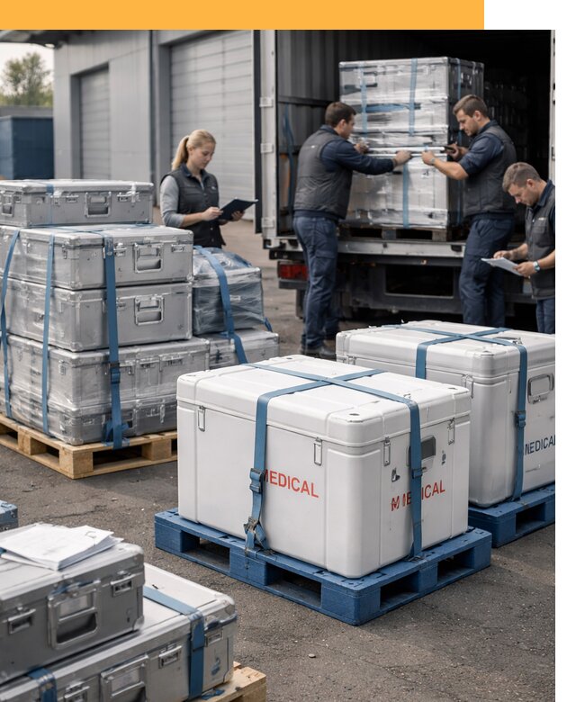 Перевозка медицинского оборудования по всему миру от 15381 руб